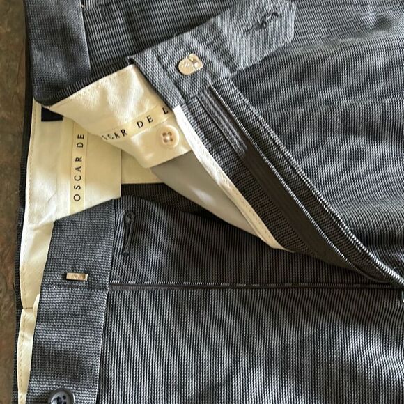 Oscar De La Renta 36x30 Wool Blend Dress Pants Comfort Stretch - Picture 8 of 12